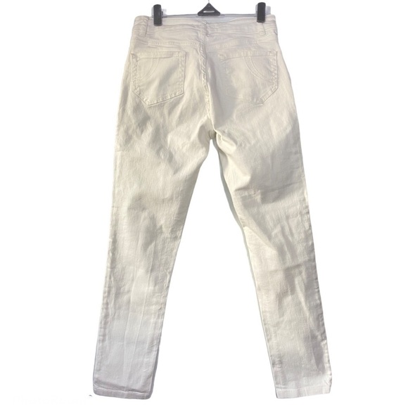 MAJE Embroidered Flowers White Jeans size 24 XS - Picture 4 of 9